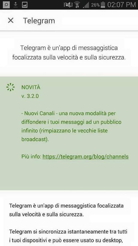 Telegram diventa sempre più social ed introduce i canali