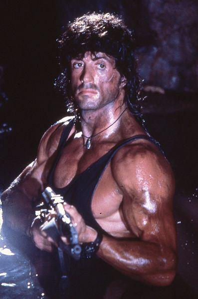 Stallone in Rambo III, photographed by Yoni S. Hamenahem