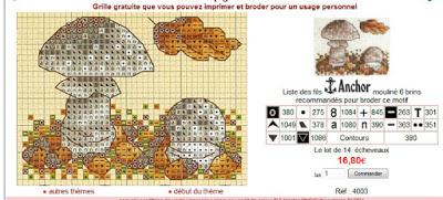 Cross stich - ricamiamo i Funghi