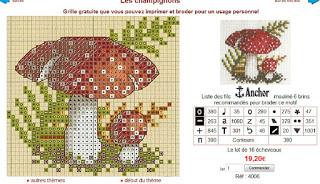 Cross stich - ricamiamo i Funghi