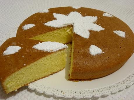 Torta Margherita al limone, senza glutine, senza grassi e senza lievito