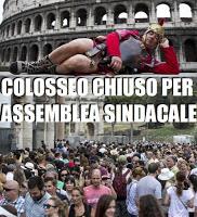 Colosseo chiuso per assemblea sindacale: le nozze coi fichi secchi sono ridicole!