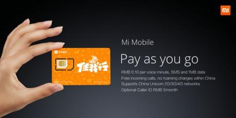 Xiaomi presenta la sua SIM e diventa operatore virtuale in Cina