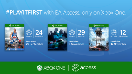 EA Access consentirà di provare Star Wars: Battlefront, Need for Speed e NBA Live 16 con una settimana d'anticipo - Notizia - Xbox One