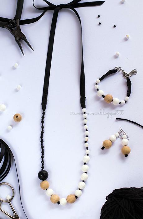 Parure black white and wood + ben 5 outfit abbinati (per sognare...)