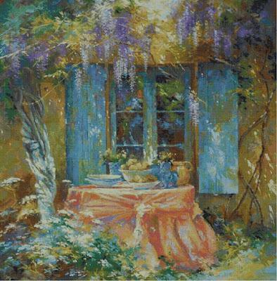 Schema per il punto croce: Johan Messely : Il giardino segreto_10