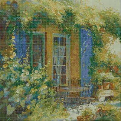 Schema per il punto croce: Johan Messely : Il giardino segreto_9