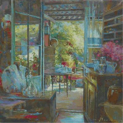 Schema per il punto croce: Johan Messely : Il giardino segreto_8