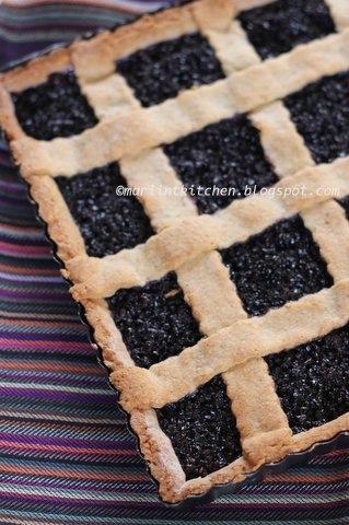 CROSTATA CON FROLLA INTEGRALE E MARMELLATA DI MORE: SI RICOMINCIA CON SEMPLICITA'....