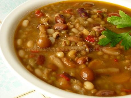 Minestrone alla contadina con famigliola gialla