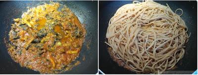 Spaghetti integrali con gli sparacelli