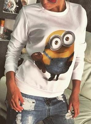 felpa minions felpe autunno inverno 2015 2016 mariafelicia magno fashion blogger colorblock by felym shopping on line sammydress minions sweatshirt