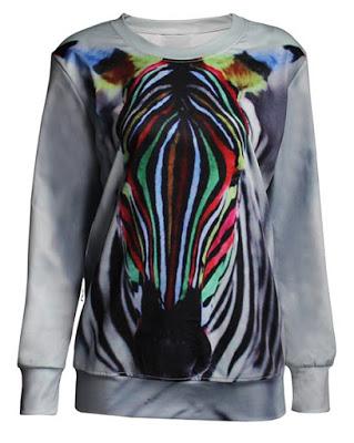 felpa stampa zebra zebra print sweatshirt  mariafelicia magno fashion blogger color block by felym fashion blogger italiane felpe inverno 2016 felpe autunno 2015 shopping on line sammydress winter 20166 sweatshirt