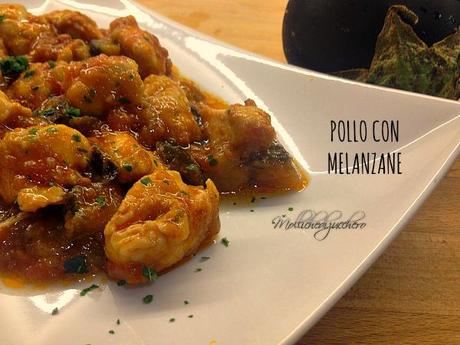 bocconcini di pollo con melanzane