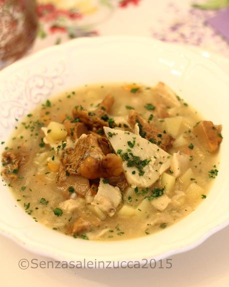 Zuppa di porcini e finferli