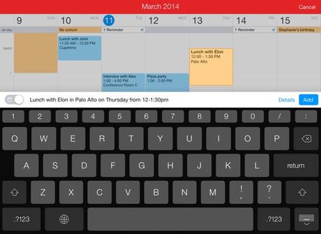 Fantastical 2 iPad: Recensione