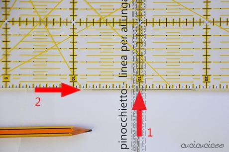 Come allungare o accorciare un cartamodello per la forma perfetta per il tuo corpo - www.cucicucicoo.com