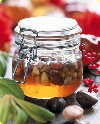 Miele con mandorle e castagne