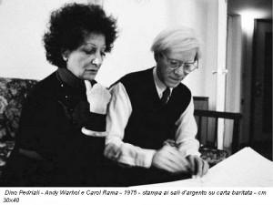 Carol Rama e Andy Warhol - da http://www.exibart.com/