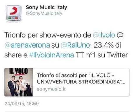 IL VOLO UN’AVVENTURA STRAORDINARIA: il sold out all’Arena di Verona e tutto ciò che (forse) ancora non sapete