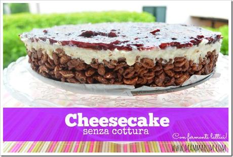 Cheesecake senza cottura allo yogurt e ricotta (con agar agar)