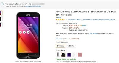 Recensione Asus Zenfone 2 Laser ZE500KL