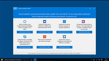 Sincronizzare telefono Android con Windows 10