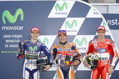 MotoGP Aragon 2015, Gara - Diretta tv su Sky Sport MotoGP HD, Cielo Tv e MTV8