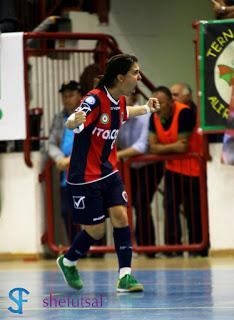 Dalla Villa segna il momentaneo pareggio tra Ternana e Real Statte nella Supercoppa di futsal femminile