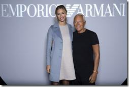 Giorgio Armani e Beatrice Borromeo