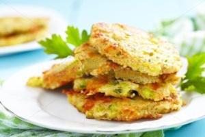 frittelle di miglio con verdure al forno