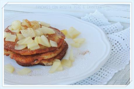 Pancakes ricotta, pere e cannella col Bimby