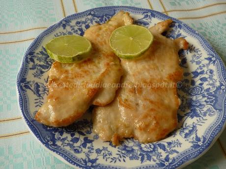 Scaloppine di tacchino al profumo di lime