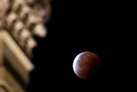 Un'altra eclissiLa luna di sangueall'alba spariscee il fu...