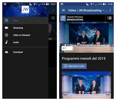 Come seguire JW Broadcasting su smartphone e tablet Android e su Chromecast