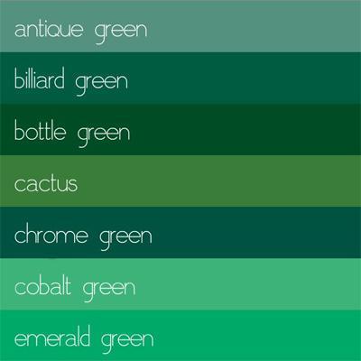 Current color obsession: forest green – verde bosco Verdi