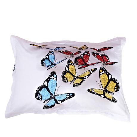 3D Butterfly Printed One Pair Cinderella Cotton Pillowcases