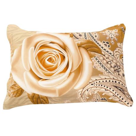 New Arrival Retro Delicate Roses Print Two Pieces Pillow Case