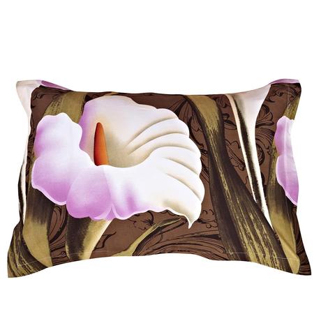 The Calla Lily Printing One Pair Cotton Pillowcases