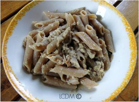 penne integrali tonno e limone