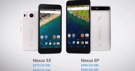 nexus 5x e nexus 6p