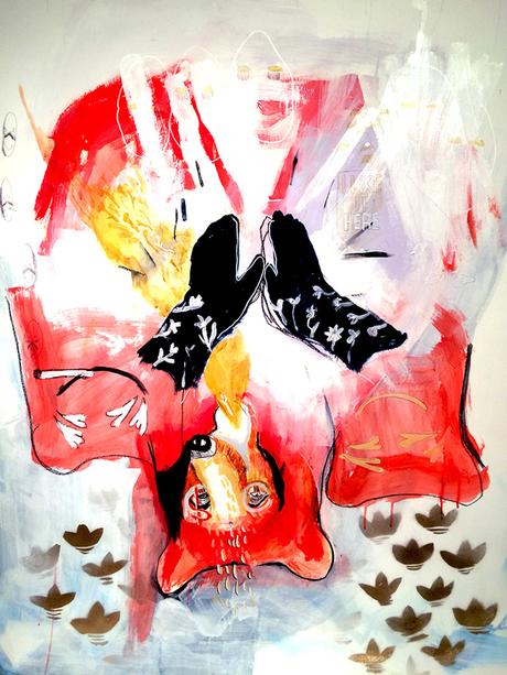 ARTE: Il rosso dominante nei dipinti di Jennifer Belair