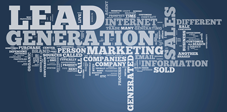 Tag cloud sul tema della lead generation 