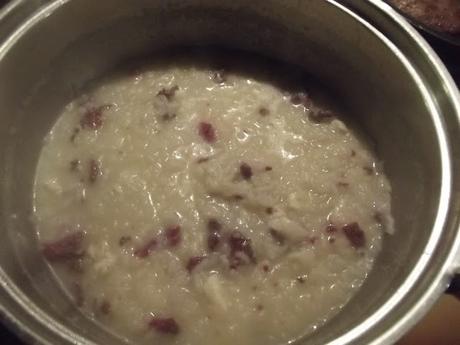 RISOTTO CON BRIE, NOCI E BRESAOLA