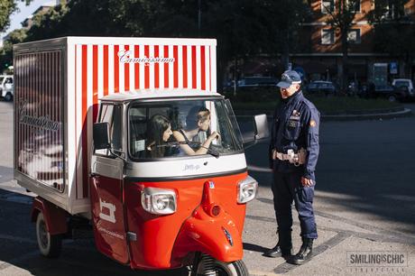 ape rossa a Milano