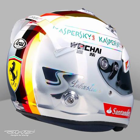 Arai GP-6 S.Vettel Spa 2015 by Jens Munser Designs