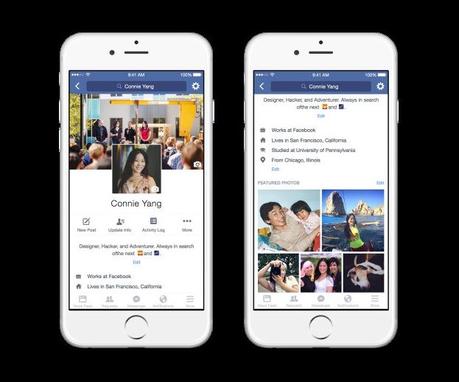 Facebook: in arrivo delle modifiche all'interfaccia mobile dei profili