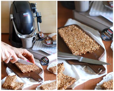 Barrette fitness al cappuccino con amaranto soffiato | Cappuccino Fit Bars with Puffet Amaranth