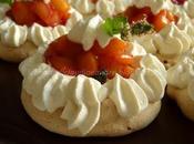 Mini pavlova veloci, modo mio, pesche nettarine