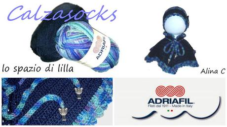 Calzasocks di Adriafil per la mantellina e il cappellino crochet da bimba / Calzasocks by Adriafil to crochet the capelet and the beanie for a little girl